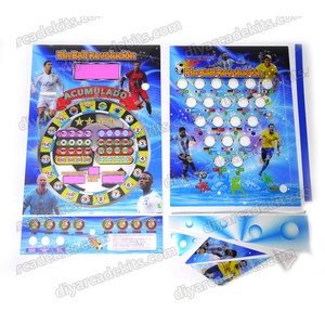 Accesorios DIY para Máquina de <span class=keywords><strong>Pinball</strong></span> Personalizada, Piezas con Patrón de Acrílico para Máquina de Juego de <span class=keywords><strong>Pinball</strong></span> Operada por Monedas, Juego <span class=keywords><strong>Arcade</strong></span> de 6 Bolas - Product Image 3