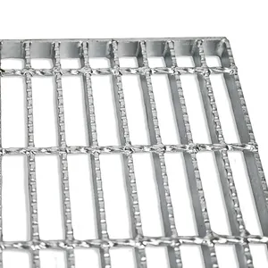 Grate bridge on sale serrated grating weight Anti Slip Steel Serrated Bar Grating for Warehouse