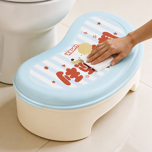 Cartoon Retractable Toilet <b>Stool</b> For Kids Apple Shaped <b>Plastic</b> Footrest Bath Potty Step <b>Stool</b> Multifunctional <b>Stool</b> - Product Image 4