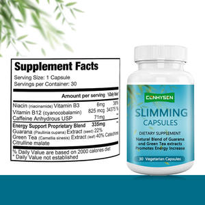 प्रीमियम स्लिमिंग कैप्सूल प्राकृतिक मिश्रण, हरी चाय निकालने वाले विटामिन बी डिटॉक्सीफाई एंटीऑक्सीडेंट समर्थन के साथ साफ करता है - Product Image 2