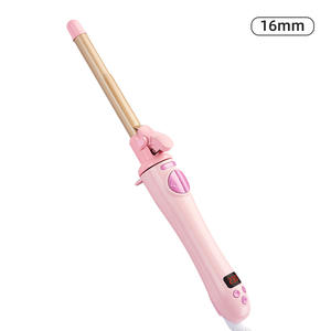 Mini <span class=keywords><strong>fer</strong></span> à friser en céramique de 9 mm ou 16 mm avec affichage LED de la température <span class=keywords><strong>pour</strong></span> <span class=keywords><strong>cheveux</strong></span> courts - Coiffures ondulées, bob et franges bouclées - Product Image 2