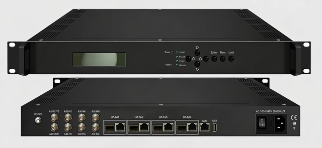 KUNUOMAGIC 32-in-1 IP QAM Modulator DVB-C 3 Gigabit Ethernet Ports Supports 1024 IP Inputs 5-Year Warranty Metal Construction