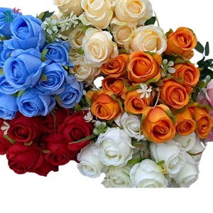 Rosas Artificiales, Ramo de Rosas de Seda, Decoración para el Hogar, Regalo para el Día de la Madre, Multicolor, Hecho a Mano, Estilo Moderno - Product Image 1