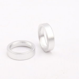 Aluminum <b>Button</b> Cap Ring Metal Round Polished Nickel-Free For Hardware Accessories - Product Image 1