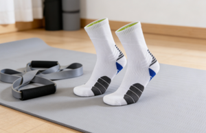 Chaussettes de vélo 2026ZP Fresh Air <span class=keywords><strong>100</strong></span> % <span class=keywords><strong>coton</strong></span> avec logo personnalisable <span class=keywords><strong>pour</strong></span> fitness et gym - Product Image 1