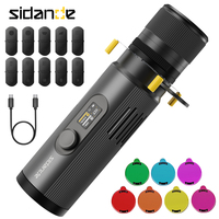 SIDANDE Z25 MAX 25W Lampe de photographie zoomable, mise au point variable, fente magnétique, pour portrait et produits