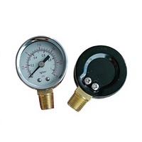 HUBEN Stainless Steel Digital Pressure Gauge 1bar Measurement Range Electronic Vibration Resistant Threaded Pressure Meter