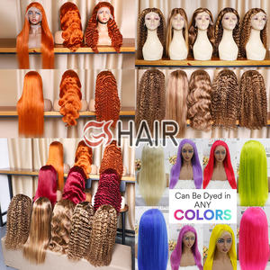 Parrucca di capelli umani vergini brasiliani a metà pizzo GShair, fornitore di parrucche peruviane diritte in osso, parrucche intrecciate a capelli pieni per donne nere - Product Image 5