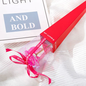 Ramo de Regalo Creativo para el Día de San Valentín, Día del Maestro, Día Festivo, Caja de Regalo con Rosa de Papel Dorado, Ramo Artificial Estilo Instagram - Product Image 5
