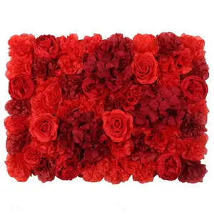 Hintcan different kinds of color simulation flower background wall decoration simulation flower wall is suitable for wedding