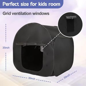 Therapy Toy Children Quiet Corner Play Pop up <strong>Sensory</strong> Blackout <strong>Tent</strong> Foldable Hide Healing <strong>Sensory</strong> <strong>Tent</strong> for Kids With Autism - Product Image 5