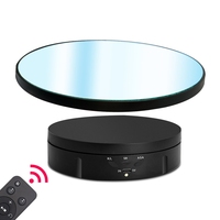 Table de stand d'affichage USB de 22cm à prix réduit Mini télécommande accessoire de photographie miroir en plastique support de plateau tournant