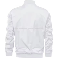 Veste bomber MA1 pour homme AQTQ, veste de pilote, fermeture éclair, col montant, coupe-vent, nylon, avec poche sur la manche, pour un usage quotidien décontracté