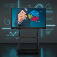 85-дюймовая интерактивная сенсорная панель Smart Board для образования с камерой 48 МП
