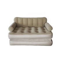 Fauteuil inclinable multifonctionnel cinq-en-un portable et pliable, design moderne, nouveau canapé gonflable, matelas gonflable pour le camping en plein air, PVC kaki