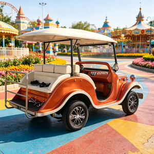 Voiture de tourisme vintage à batterie, économe en énergie, véhicule touristique rétro sûr pour le transport sur les campus, dans les communautés et les stations balnéaires - Product Image 1