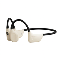 Casque à conduction osseuse sans fil, étanche IPX8 pour la natation, lumière SOS, traduction IA, lecteur MP3, pour les voyages