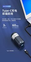 Raseur électrique portable rechargeable de voyage de nouvelle conception RSCX-8013(T10), taille de poche, IPX7, pour le visage, RV, charge USB Type-C