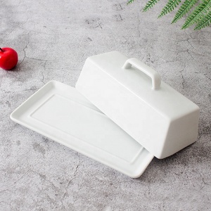 Novedades 2026: Mantequillera de Cerámica con Tapa, Bandeja para Servir Mantequilla para la Cocina o Fiestas - Product Image 2