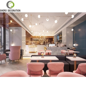 Unique Ice Cream Shop Counters Bakery Display Counter Custom Made Coffee Shop Counters Design - Product Image 5