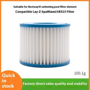 Bestway Filtre à eau en bloc de carbone Purification <span class=keywords><strong>Type</strong></span> <span class=keywords><strong>VI</strong></span> <span class=keywords><strong>Cartouche</strong></span> filtrante de piscine pour Lay-Z-Spa Lazy Hot Spa Ménage Modèle 58323 - Product Image 6