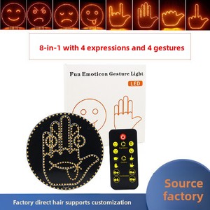Lumière LED d'<span class=keywords><strong>expression</strong></span> amusante pour voiture, pour vitre arrière, multifonctionnelle, avec geste de paume pour avertissement - Product Image 2
