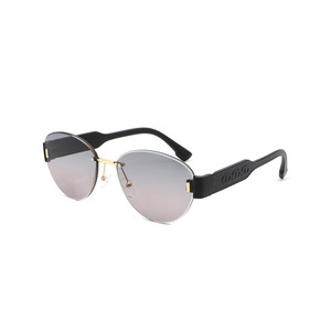 Dastriana - <b>Round</b> Chic Tinted Oval <b>Frame</b> Women's <b>Sunglasses</b> - Product Image 6