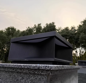 <span class=keywords><strong>Lampe</strong></span> à pilier solaire LED imperméable de haute capacité et durable pour l'extérieur, <span class=keywords><strong>lampe</strong></span> de tête de <span class=keywords><strong>colonne</strong></span> solaire, décoration moderne de portail de villa, mur - Product Image 5