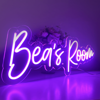 Enseigne au néon personnalisée avec logo d'entreprise, enseigne au néon LED personnalisée, enseigne au néon pour devanture de magasin, cadeau lumineux, décoration murale en acrylique, variateur d'intensité