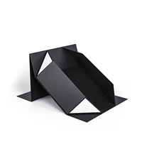 Boîte en carton rigide recyclable, élégante, en carton blanc, avec gaufrage UV, fermeture magnétique, rabat pliable, logo personnalisé, boîte en papier pliable