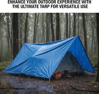 Bâche industrielle en PE/PVC robuste et imperméable de couleur bleue, 100 % PE, pour camions et camping, en rouleau, de la marque YRH Factory