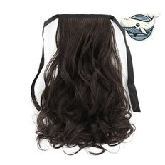 Extensión de cola de caballo con clip de cabello humano vietnamita para mujer S-Curl Wave Style Wet Look (WFH6K32) - Product Image 1