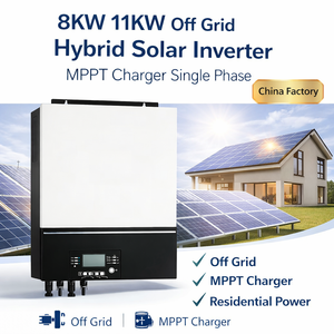 8kW 11kW Single Phase 220V Built in MPPT <b>48V</b> <b>Battery</b> Voltage Pure Sine Wave Parallel Hybrid Solar for Home Use SC-MAX 8KW II,SC- - Product Image 2