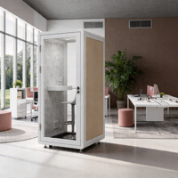 Cabine de bureau insonorisée commerciale, cabine de travail acoustique, isolation acoustique, réduction du bruit pour le lieu de travail