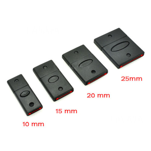 Nhựa ly khai an toàn khóa cho dây đeo cổ dây buộc Webbing ID huy hiệu <span class=keywords><strong>tag</strong></span> chủ Đen - Product Image 2