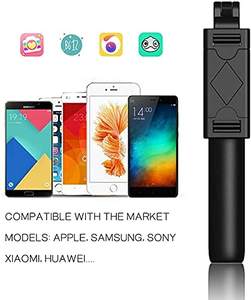Perche à <span class=keywords><strong>selfie</strong></span> sans fil <span class=keywords><strong>K07</strong></span> avec télécommande pour déclencheur, 3 en 1, mini monopode pliable et extensible pour smartphone - Product Image 3
