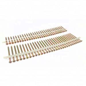 مسامير برأس غاطسة ، محرك مربع ناعم ، مسامير شريط من البلاستيك مُجمع براغي أرضية - Product Image 4