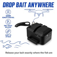 Lanceur de largage aérien pour drone, dispositif de largage télécommandé, portée 500m, rechargeable USB-C, crochet à dégagement rapide, mâchoire de 2 pouces, longueur de mâchoire 60, pliable à 60°