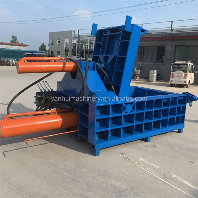 Hydraulic old aluminum can bale making machine