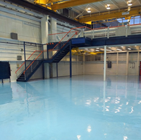 Peinture époxy industrielle haute résistance CE&ISO pour sols, revêtement liquide résistant à l'usure pour entrepôts, usines et ateliers