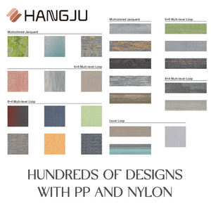 Phong cách hiện đại khách sạn gạch Thảm PP Jacquard văn phòng thương mại PVC sàn vuông Thảm 50x50 Beijing bitum ủng hộ cho sử dụng nhà - Product Image 6