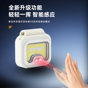 Lampe frontale LED multifonctionnelle magnétique en silicone COB pour course à pied, camping et utilisation nocturne en extérieur - Product Image 4