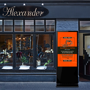 43 55 65 بوصة أرضية ذكية واقفة رقمية Lcd شاشة عرض إعلانات أكشاك تعمل باللمس للسوبر ماركت - Product Image 2