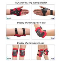 Plusieurs couleurs Six pièces Ensemble de protection pour enfants et adultes Skateboard Cycling Roller Skating Outdoor Sports Protective Gear