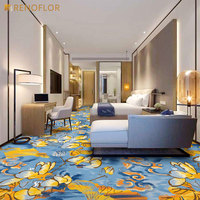 Tapis Axminster sur mesure Tapis Axminster de luxe pour hôtels 5 étoiles Revêtement de sol tissé pour salle de banquet