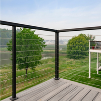 Systèmes de balustrade en câble de terrasse HIMOWAY METAL 4mm 6mm avec tendeur en acier inoxydable pour garde-corps et postes