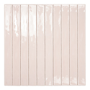 Piastrella Creta 50 Rosa 5x50 Cm Spessore 9 Mm Finitura Lucida Bordi Irregolari - Product Image 2