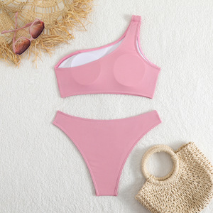 Nouveau 2023 Ensemble 2 Pièces Bikini Femme Personnalisable, Vente en Gros Économique, Style Brésilien Mature, Micro String Triangle Extrême Push-up Tie-Dye - Product Image 2