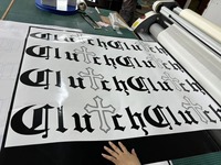 Autocollants décoratifs pour pare-brise de voiture, résistants aux intempéries et à la décoloration, avec impression de logo personnalisé