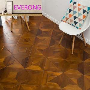 Parquet en bois de chêne massif de style français vintage Parquet en teck de 15mm d'épaisseur Plancher d'ingénierie par clic en vente directe en usine - Product Image 3
